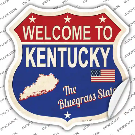 Kentucky Established Novelty Highway Shield Sticker Decal