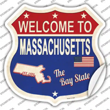 Massachusetts Established Novelty Highway Shield Sticker Decal