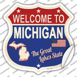 Michigan Established Novelty Highway Shield Sticker Decal