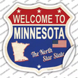 Minnesota Established Novelty Highway Shield Sticker Decal