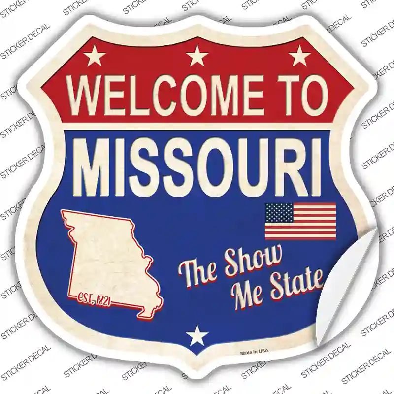 Missouri Established Novelty Highway Shield Sticker Decal