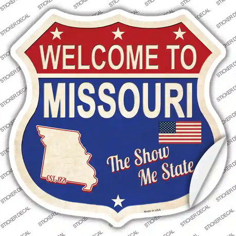 Missouri Established Novelty Highway Shield Sticker Decal
