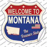 Montana Established Novelty Highway Shield Sticker Decal