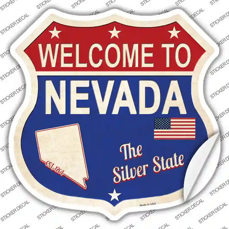 Nevada Established Novelty Highway Shield Sticker Decal