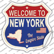 New York Established Novelty Highway Shield Sticker Decal