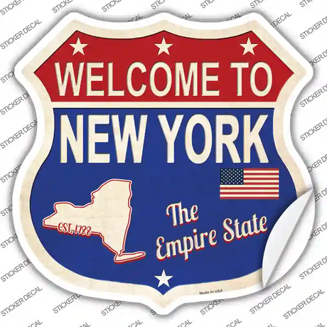 New York Established Novelty Highway Shield Sticker Decal