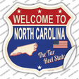 North Carolina Established Novelty Highway Shield Sticker Decal