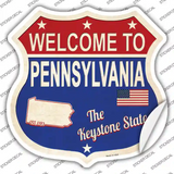 Pennsylvania Established Novelty Highway Shield Sticker Decal