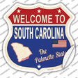 South Carolina Established Novelty Highway Shield Sticker Decal