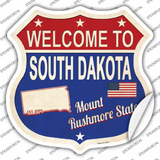 South Dakota Established Novelty Highway Shield Sticker Decal