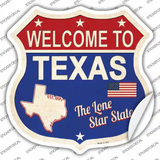 Texas Established Novelty Highway Shield Sticker Decal
