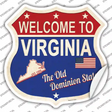 Virginia Established Novelty Highway Shield Sticker Decal