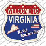 Virginia Established Novelty Highway Shield Sticker Decal