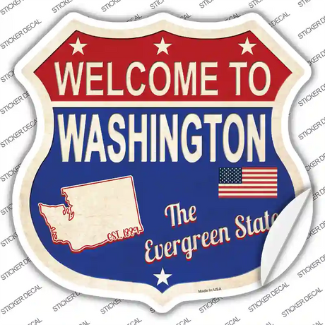 Washington Established Novelty Highway Shield Sticker Decal