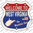 West Virginia Established Novelty Highway Shield Sticker Decal