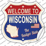 Wisconsin Established Novelty Highway Shield Sticker Decal