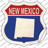 New Mexico Silhouette Novelty Highway Shield Sticker Decal