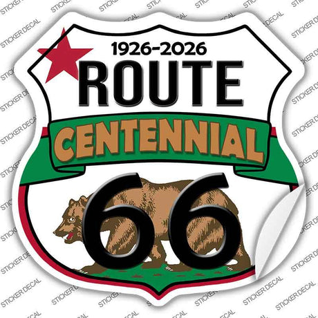 CA Route 66 Centennial Novelty Highway Shield Sticker Decal HS-695s Route