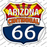 AZ Route 66 Centennial Novelty Highway Shield Sticker Decal HS-698s