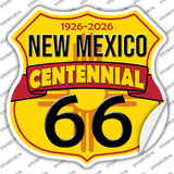 NM Route 66 Centennial Novelty Highway Shield Sticker Decal HS-701s