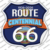 KS Route 66 Centennial Novelty Highway Shield Sticker Decal HS-710s