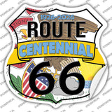 IL Route 66 Centennial Novelty Highway Shield Sticker Decal HS-716s