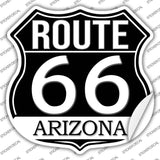 AZ Route 66 Black Novelty Highway Shield Sticker Decal HS-722s