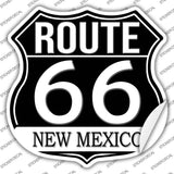 NM Route 66 Black Novelty Highway Shield Sticker Decal HS-723s
