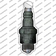 Black Oil Rubbed Novelty Spark Plug Sticker Decal