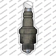 Tan Oil Rubbed Novelty Spark Plug Sticker Decal