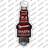 Dads Garage Novelty Spark Plug Sticker Decal