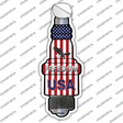 Freedom USA Novelty Spark Plug Sticker Decal
