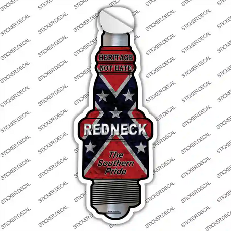 Redneck Novelty Spark Plug Sticker Decal