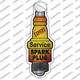 Expert Service Novelty Spark Plug Sticker Decal