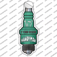 Handyman Novelty Spark Plug Sticker Decal