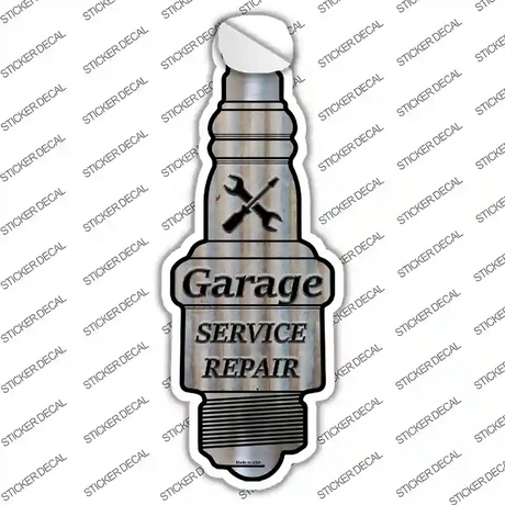 Service Repair Novelty Spark Plug Sticker Decal