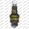 Service Station Novelty Spark Plug Sticker Decal