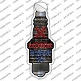 Motor Tune Up Novelty Spark Plug Sticker Decal