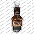 Rusty Cars Novelty Spark Plug Sticker Decal