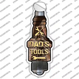 Dads Tools Novelty Spark Plug Sticker Decal