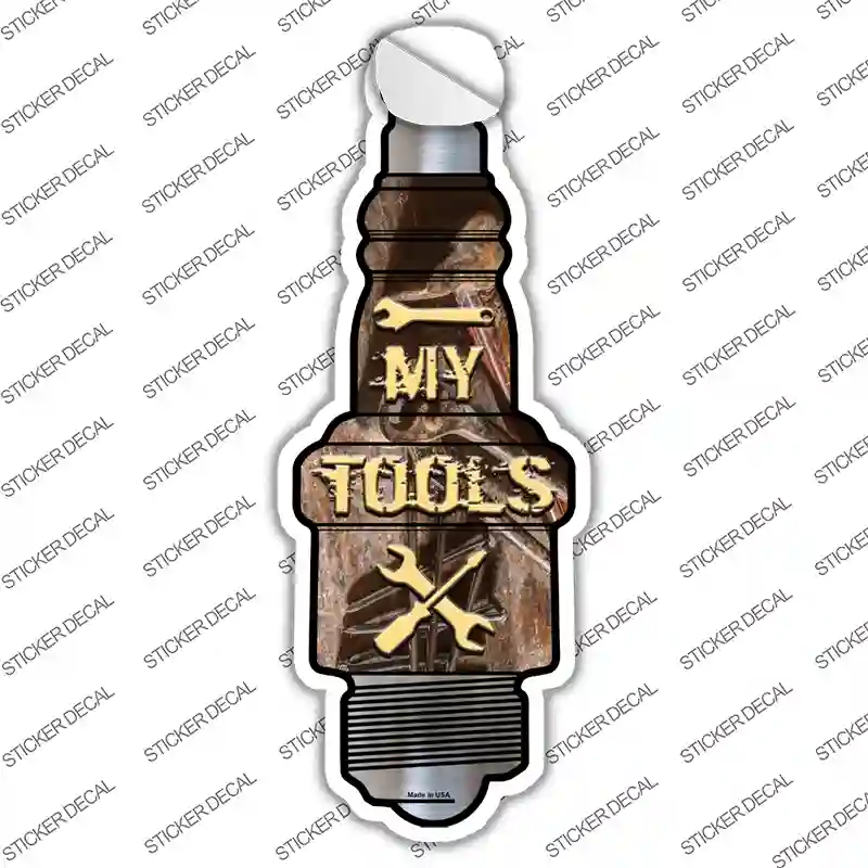 My Tools Novelty Spark Plug Sticker Decal