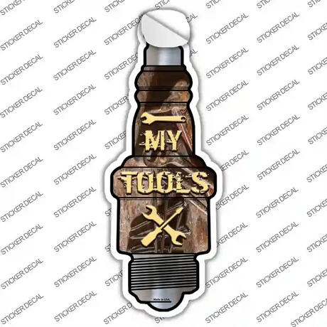 My Tools Novelty Spark Plug Sticker Decal