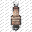 Mechanic Parking Novelty Spark Plug Sticker Decal