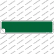 Green Solid Blank Novelty Narrow Sticker Decal