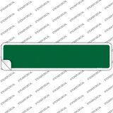 Green Solid Blank Novelty Narrow Sticker Decal