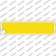 Yellow Solid Blank Novelty Narrow Sticker Decal