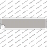 Gray Solid Blank Novelty Narrow Sticker Decal