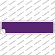 Purple Solid Blank Novelty Narrow Sticker Decal