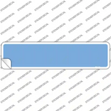 Light Blue Solid Blank Novelty Narrow Sticker Decal