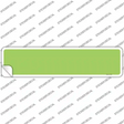 Lime Green Solid Blank Novelty Narrow Sticker Decal